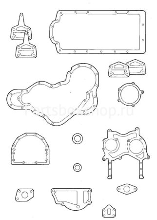 Комплект прокладок двигателя нижний AR-AK 02/202524 (02/201851) PBS - заказать Комплект прокладок двигателя нижний AR-AK 02/202524 (02/201851) PBS