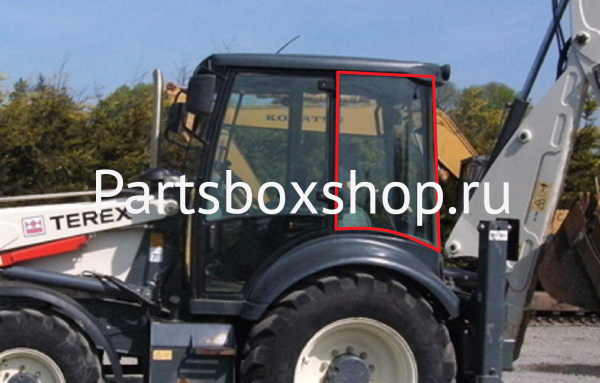 Стекло боковое левое Terex 820, 860 KMK - заказать Стекло боковое левое Terex 820, 860 KMK