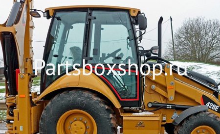 Стекло дверное нижнее правое CAT E серии с 2006 г. KMK - заказать Стекло дверное нижнее правое CAT E серии с 2006 г. KMK