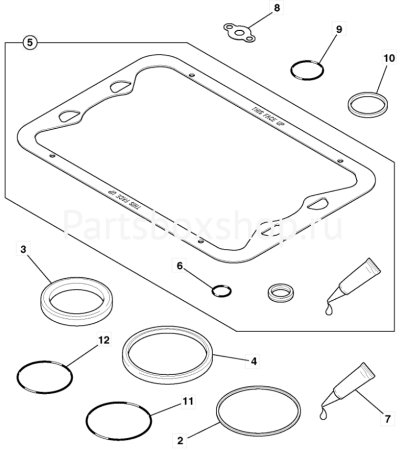 Комплект прокладок двигателя нижний 320/09383 PBS - заказать Комплект прокладок двигателя нижний 320/09383 PBS