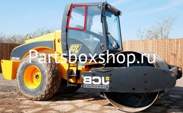 Стекло форточки правое JCB VIBROMAX VM-132 KMK - заказать Стекло форточки правое JCB VIBROMAX VM-132 KMK