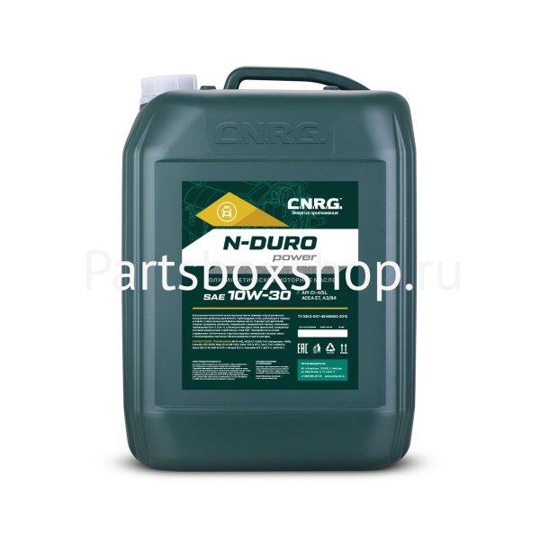 Масло моторное 10W30 N-Duro Power CI-4/SL CNRG - заказать Масло моторное 10W30 N-Duro Power CI-4/SL CNRG