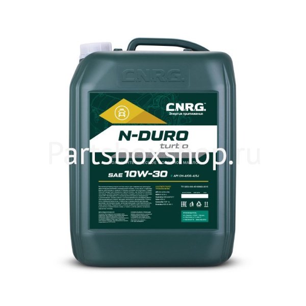 Масло моторное 10W30 N-Duro Turbo  CH-4/CG-4/SJ CNRG - заказать Масло моторное 10W30 N-Duro Turbo  CH-4/CG-4/SJ CNRG
